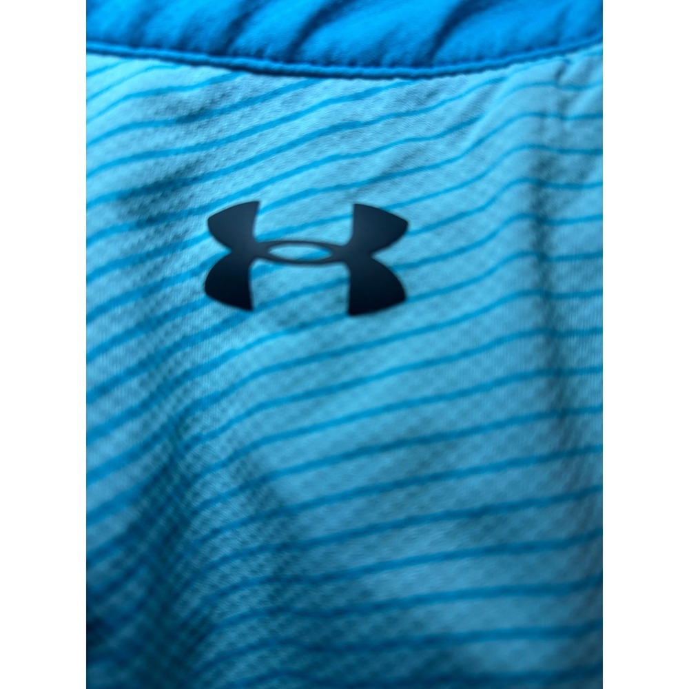 Under Armour Men's UA Heat Gear Loose Golf Polo Shirt Aqua Blue Size‎ XXL - Picture 6 of 6